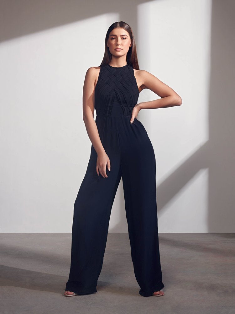 Interlace Noir Jumpsuit
