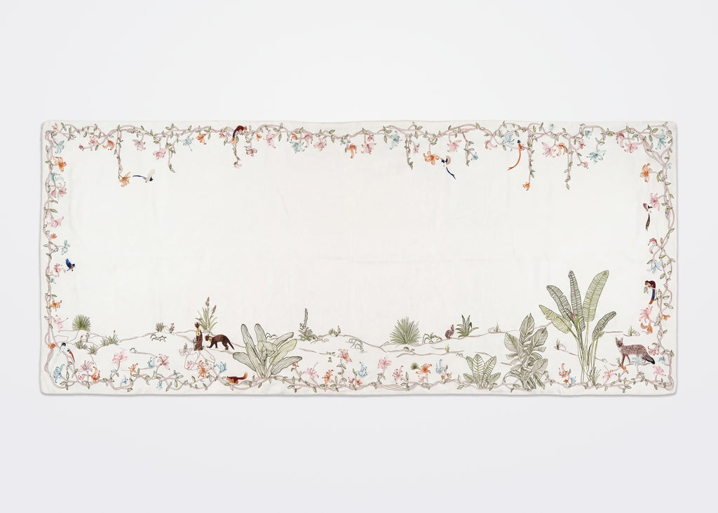 Floral Playground Silk Scarf
