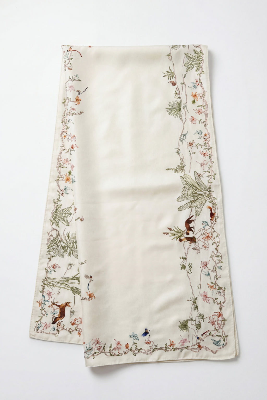 Floral Playground Silk Scarf